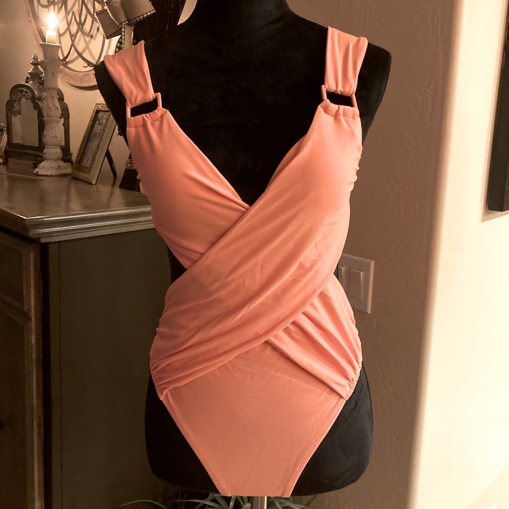 CUPSHE Summer Dreams Wrap Front Monokini Swimsuit